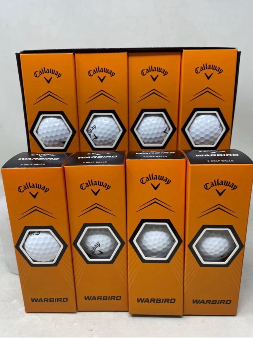 Callaway Warbird Golf Balls - Orange Box Sleeves (24 Balls) - Company logo
